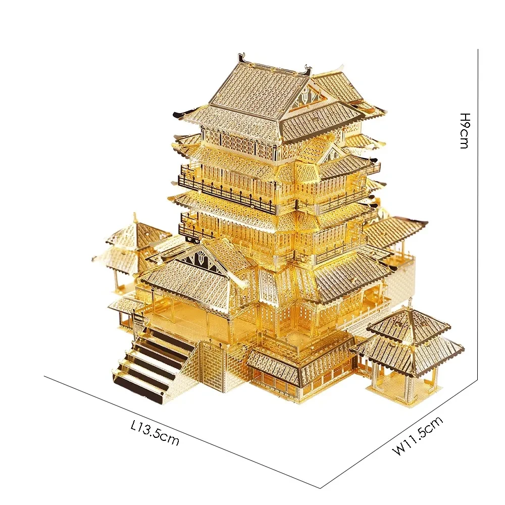 Metal Assembly Model 3D Three-dimensional Ancient Architecture