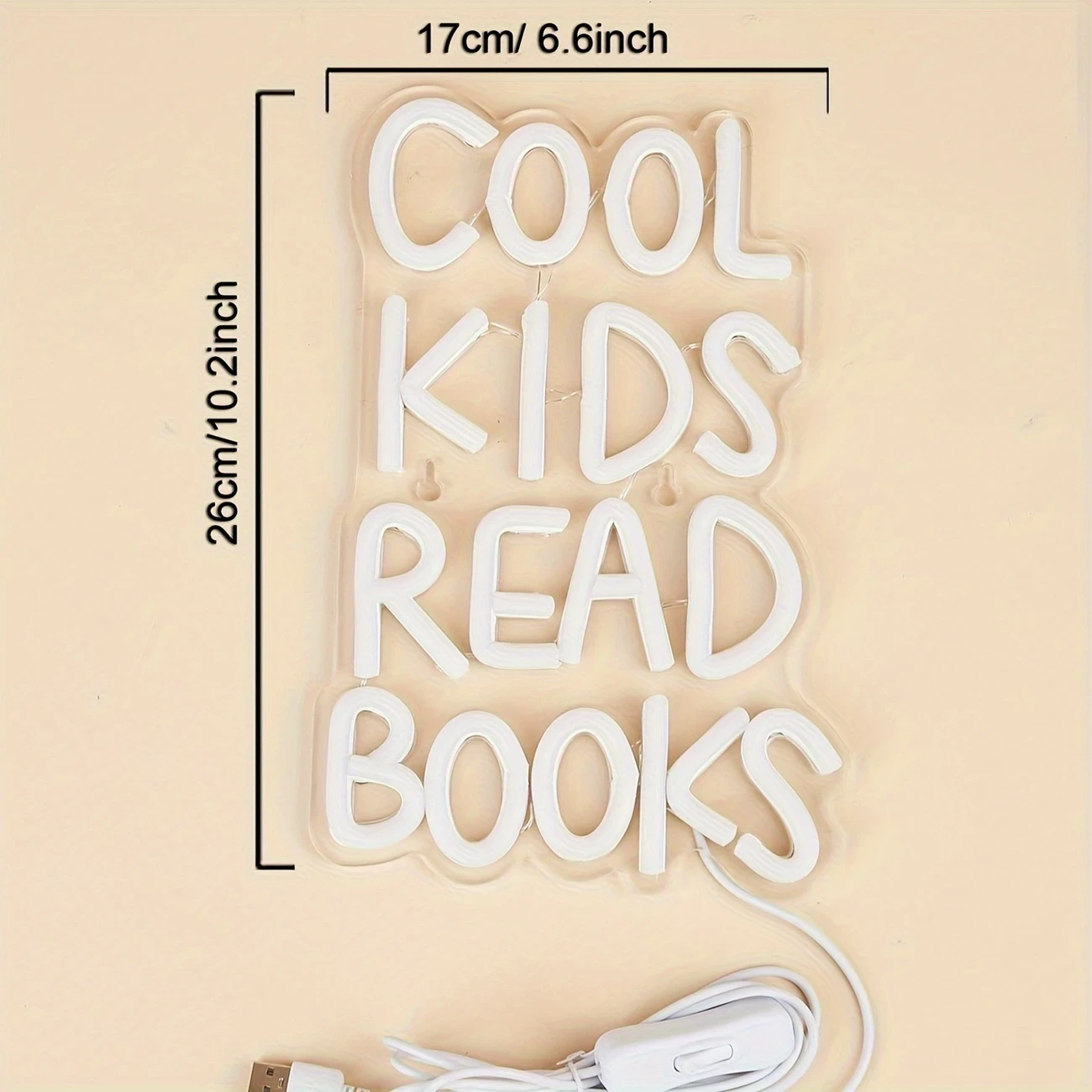 Cool Youngsters Read Books LED Neon Sign USB Powered Wall Art