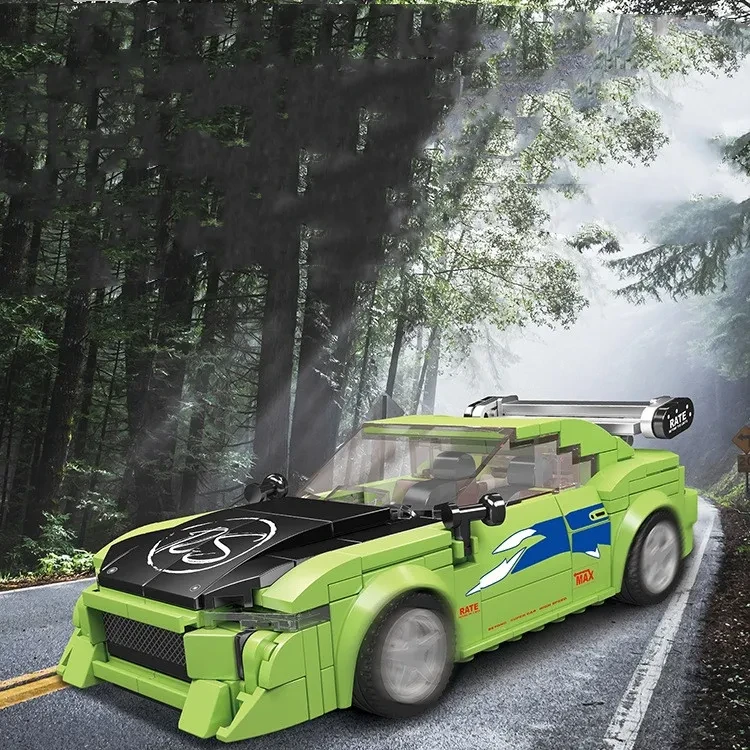 Sports Car Celebrity Children Assembled Building Block Toys