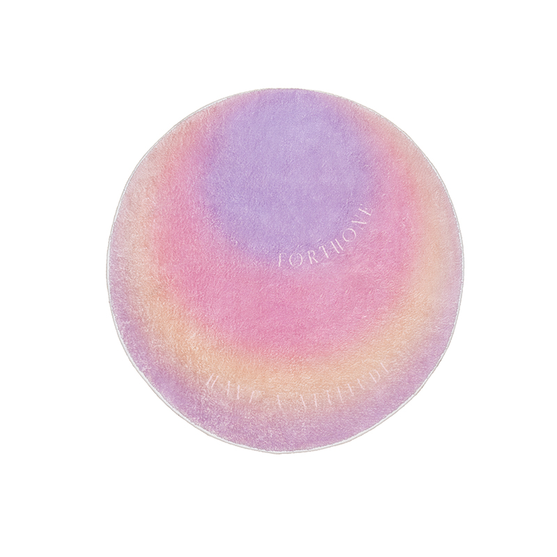 Gradient Atmosphere Carpet Bedroom Living Room Round Bedside