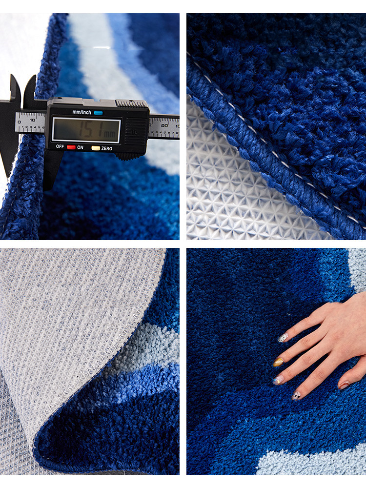 Cloud Art Blue Special Shaped Bedroom Bedside Carpet