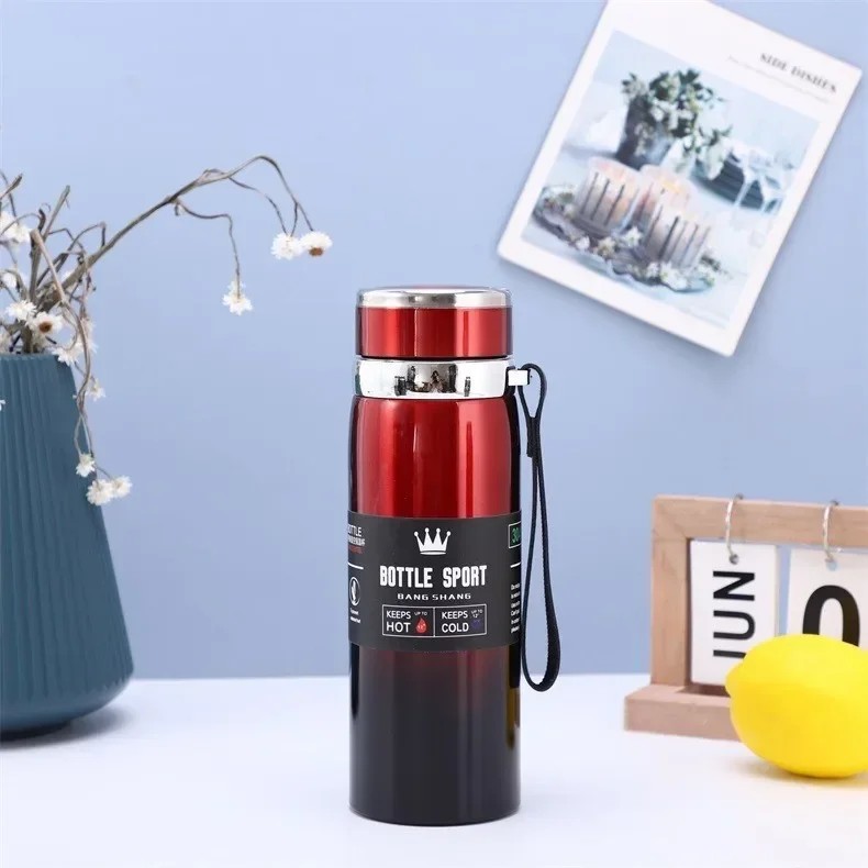 1L Stainless Steel Thermal Water Bottle - Hot & Cold Vacuum Flask