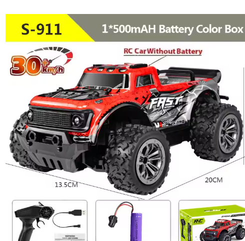 S-911 1:20 RC Drift Car 30km/h High Speed RC Cars Toys For Adults And Kids Remote Control Cars 2.4G Off Road Monster Truck