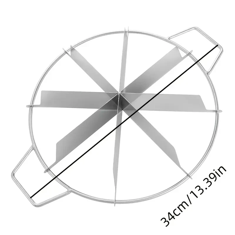 8-Slice Stainless Steel Cake and Pie Slicer Perfect for Precise Portioning of Cakes, Pies, and Pastries