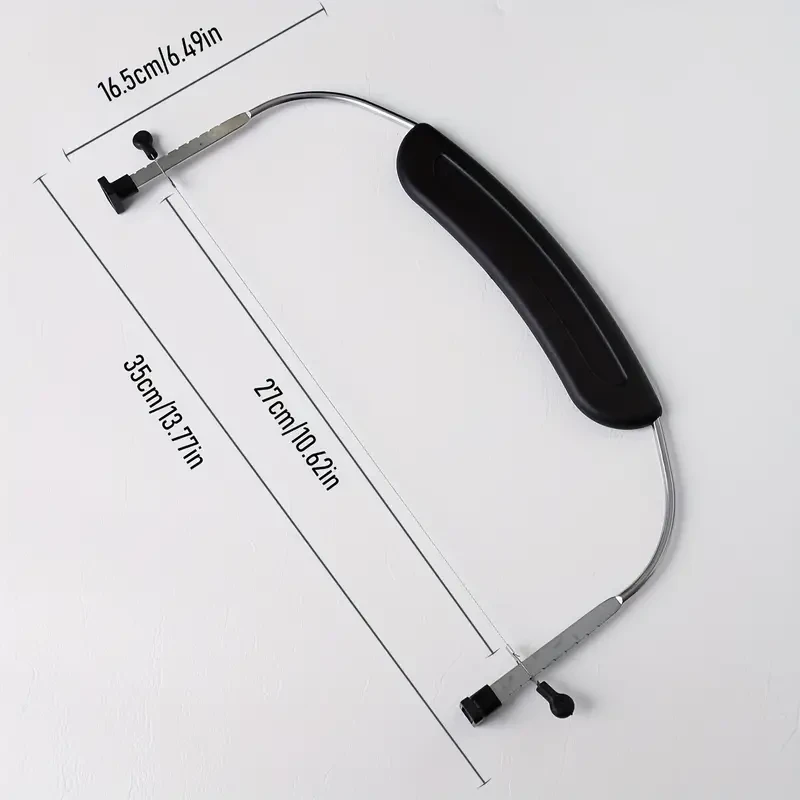 1pc DIY Cake Layering Tool for The Kitchen Stainless Steel Cake Leveling Tool, Adjustable Cake Slicer with Handle