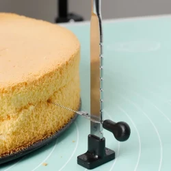 1pc DIY Cake Layering Tool for The Kitchen  Stainless Steel Cake Leveling Tool, Adjustable Cake Slicer with Handle