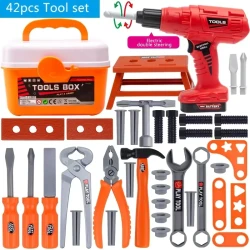 38pcs/39pcs/42pcs Electric Tool Box Toy Set with Simulation Repair Tools