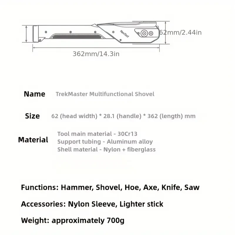 Nextool Multifunctional Shovel