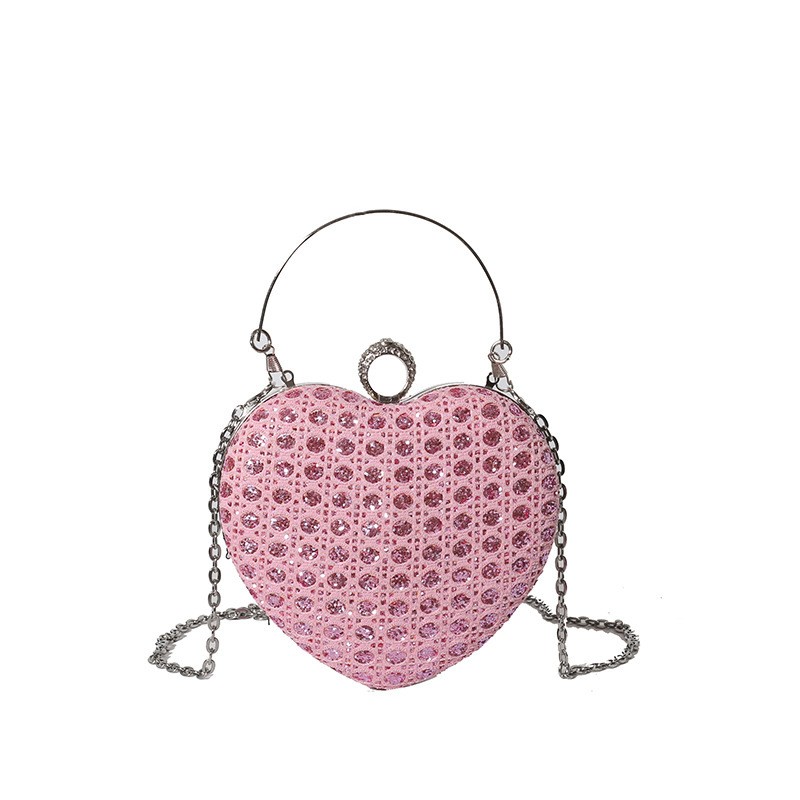 Women's Chain Bag High-grade Messenger Bag Heart Shape