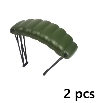 Military Weapon Accessories WW2 Army Gun Building Block Parachute Fence Ghillie Suit SWAT Soldier MOC Brick Compatible all brand