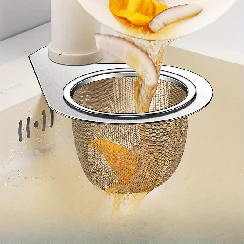 Swan-Neck Stainless Steel Kitchen Sink Strainer