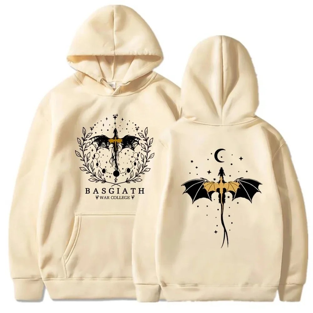 Basgiath War College Cotton Hoodies Fourth Wing Printed Graphic Sweatshirt