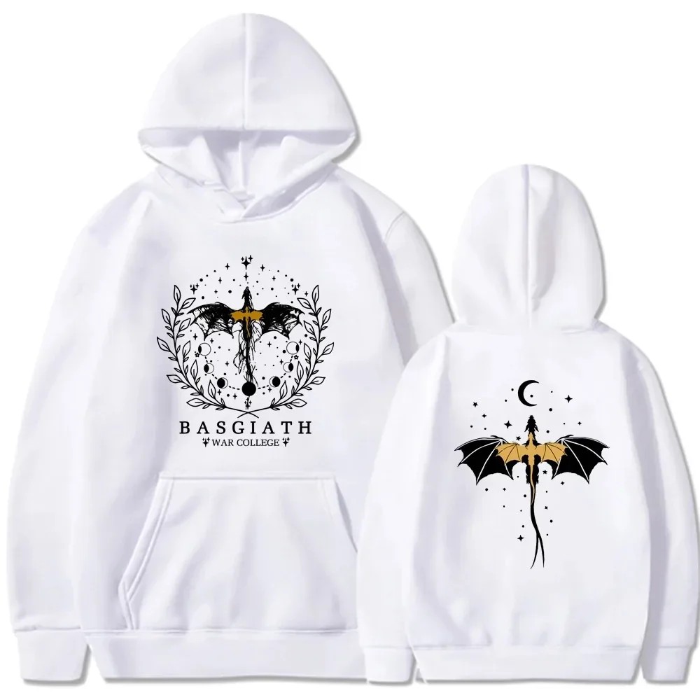 Basgiath War College Cotton Hoodies Fourth Wing Printed Graphic Sweatshirt