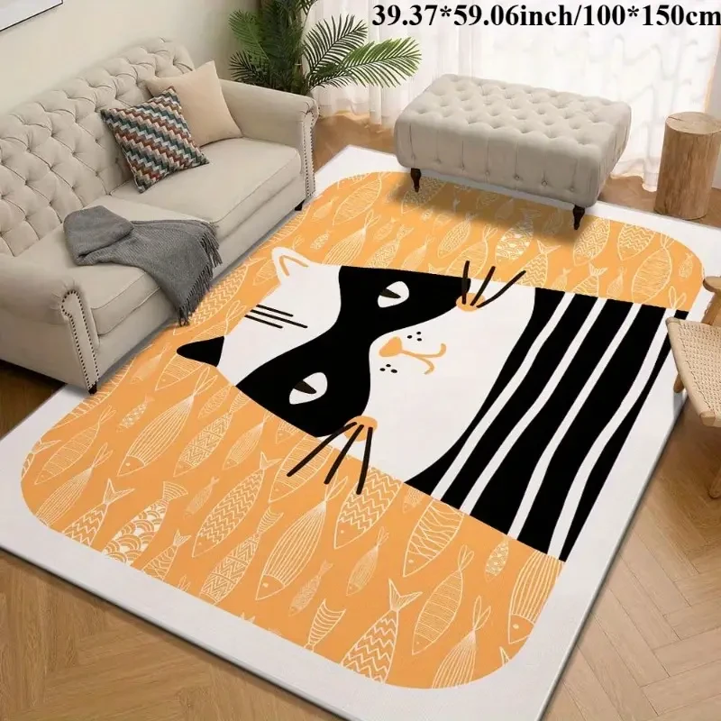 Indoor Washable Bedroom Floral Stylish Home Mat Showcases Lasting Charm with Exquisite Craftsmanship