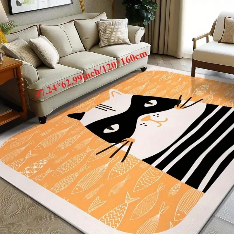 Indoor Washable Bedroom Floral Stylish Home Mat Showcases Lasting Charm with Exquisite Craftsmanship