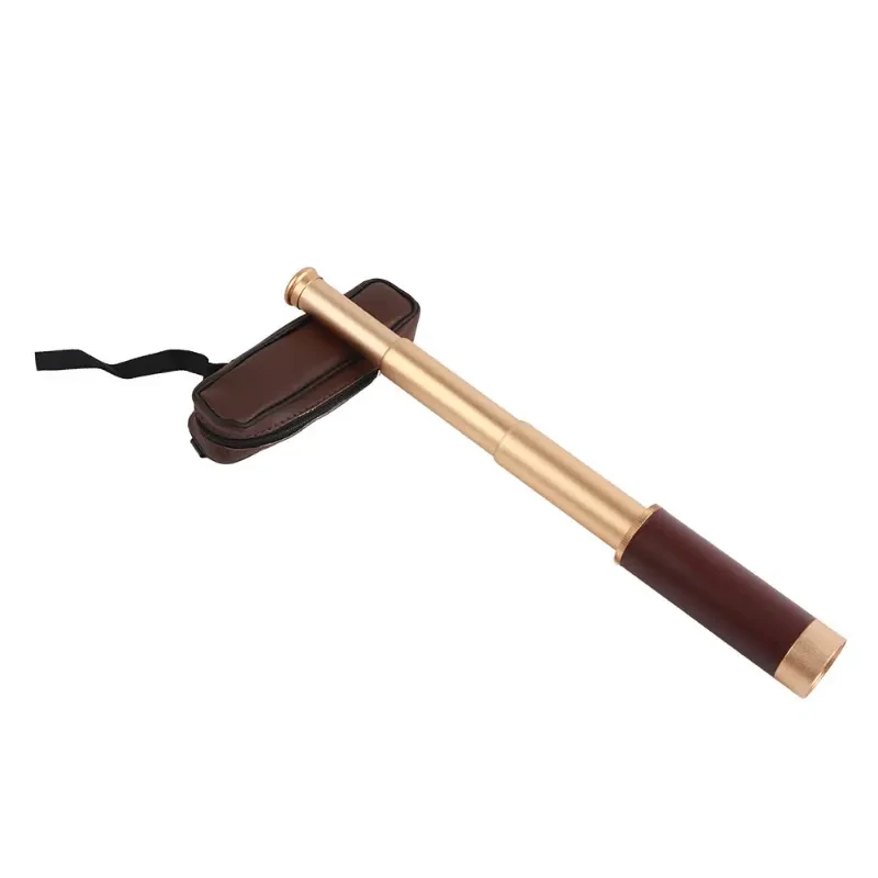 Foldable retro monocular telescope for watching games, traveling, hiking, hunting, camping