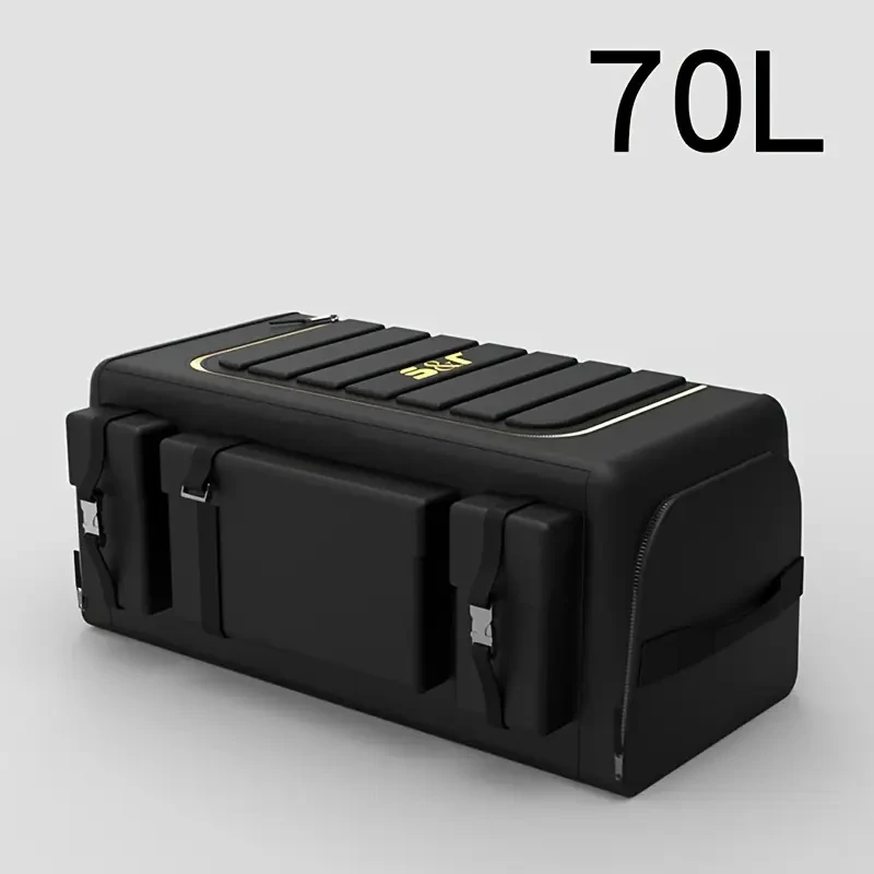 70L Oxford Fabric Car Trunk Organizer with Foldable Compartments