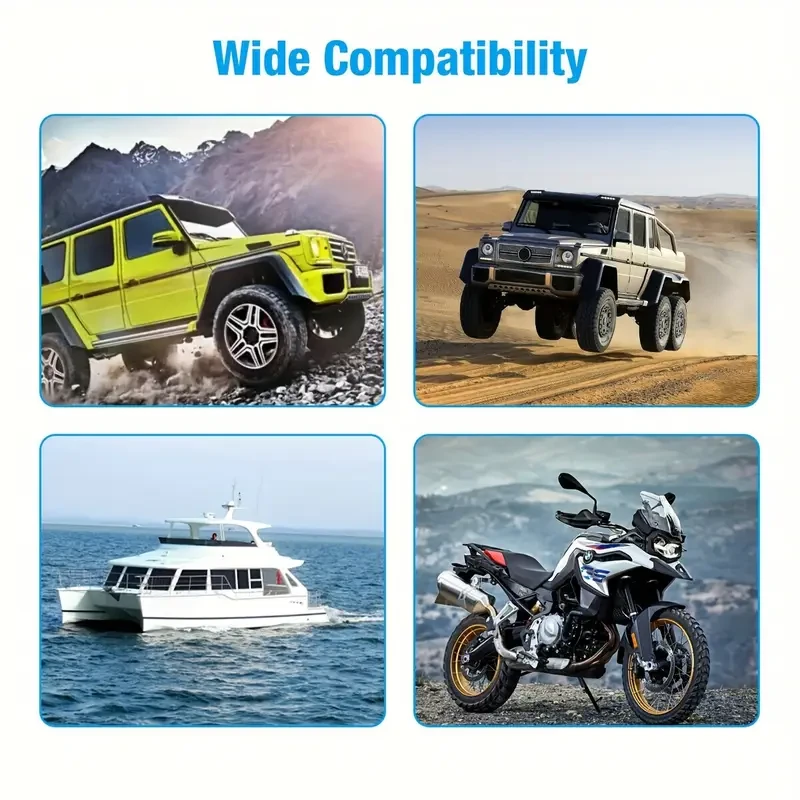 4-Gang 1-Panel Dual USB Charger with LED Voltmeter