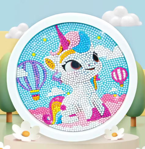 Diamond Painting Set Cute Unicorn Beginner Diamond Painting Set 5D DIY Children and Adults Diamond Painting Photo Frame Craft