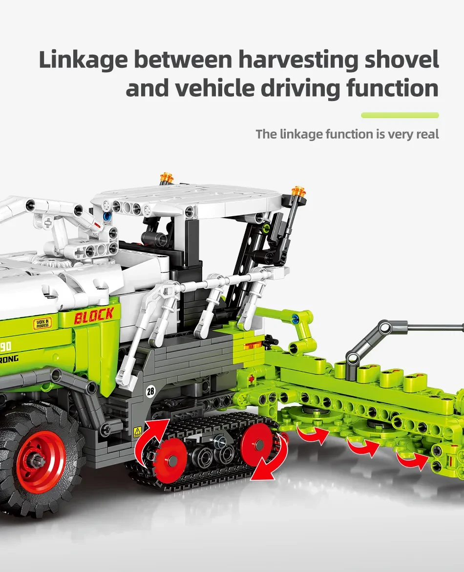 Farm Corn Harvester Puzzle Children's Building Block Toys