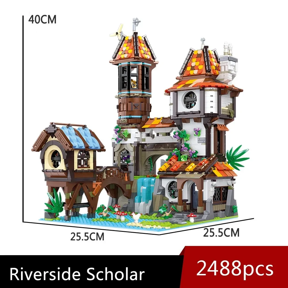 Streetscape Series Hotel Plastic Small Particles Assembled Tabletop Decoration