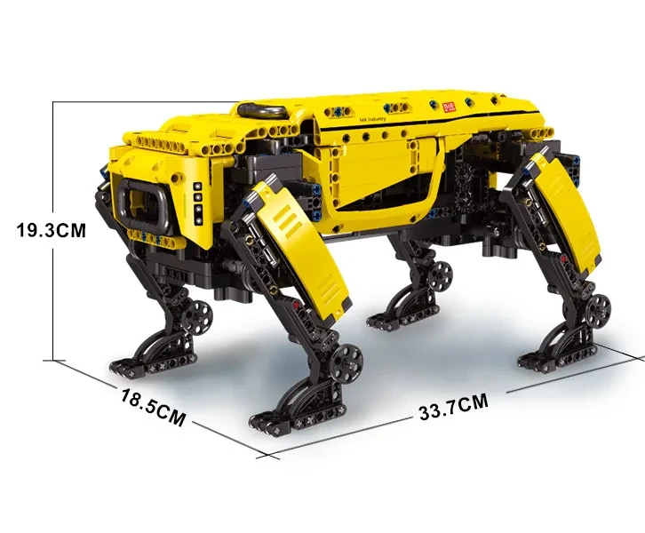 Mechanical Electric Robot Dog Remote Control Puzzle Assembly Model