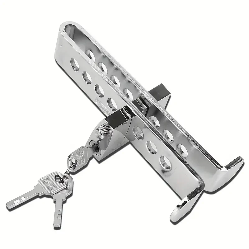 1pc Auto Brake Pedal Lock Steel Stainless Universal Throttle Accelerator Security Anti