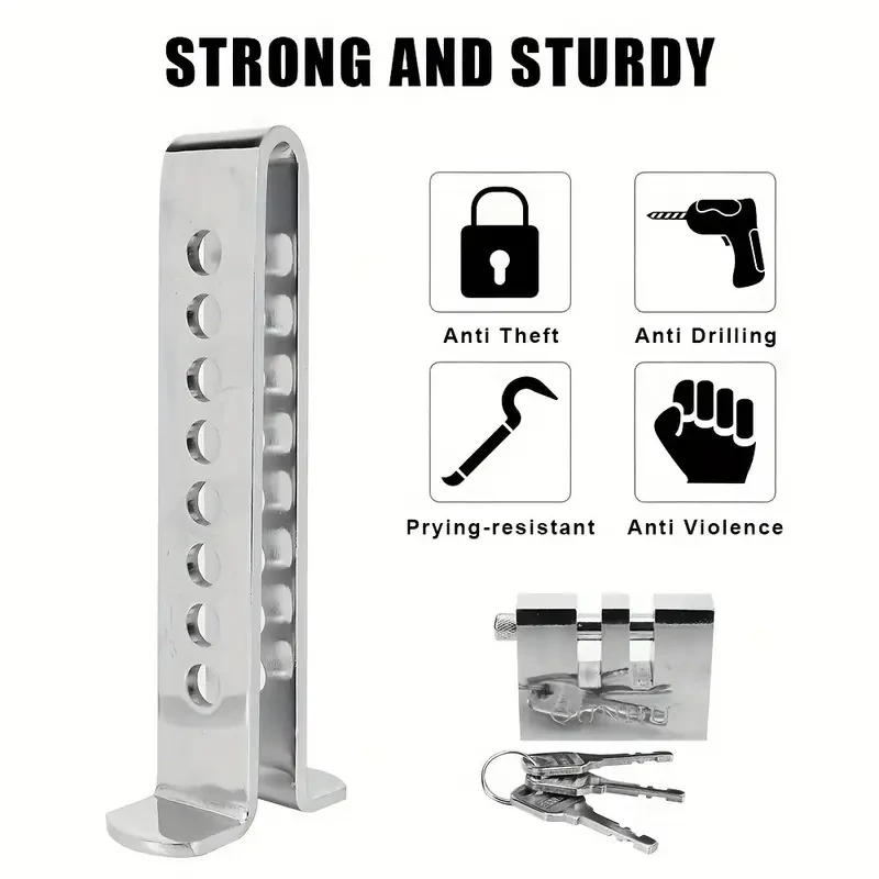 1pc Auto Brake Pedal Lock Steel Stainless Universal Throttle Accelerator Security Anti