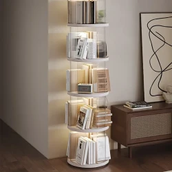 2-Tier 360 Rotating Bookshelf