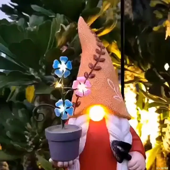 Solar Powered Lamp Goblin Outdoor Decoration