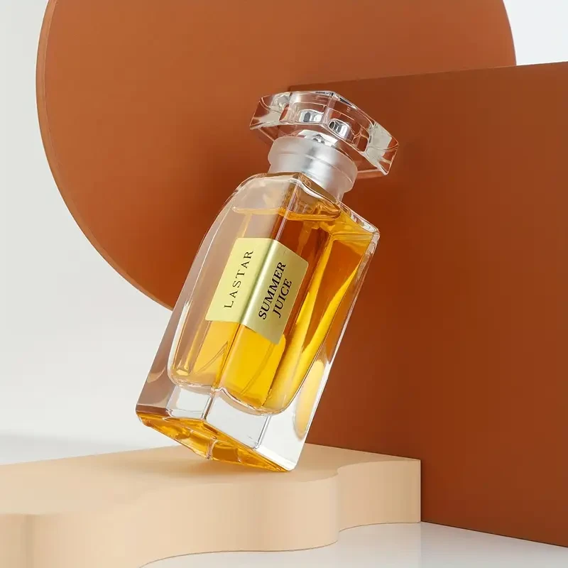 LASTAR 45ml Women's Portable Perfume Double Orange & Jasmine Scent with Amber & Cedar, Long-Lasting Woody Fragrance, Clear Glass Bottle with Metallic Cap, Perfect Gift for Birthdays or Mothers Day, Ideal for Daily Wear and Date Nights