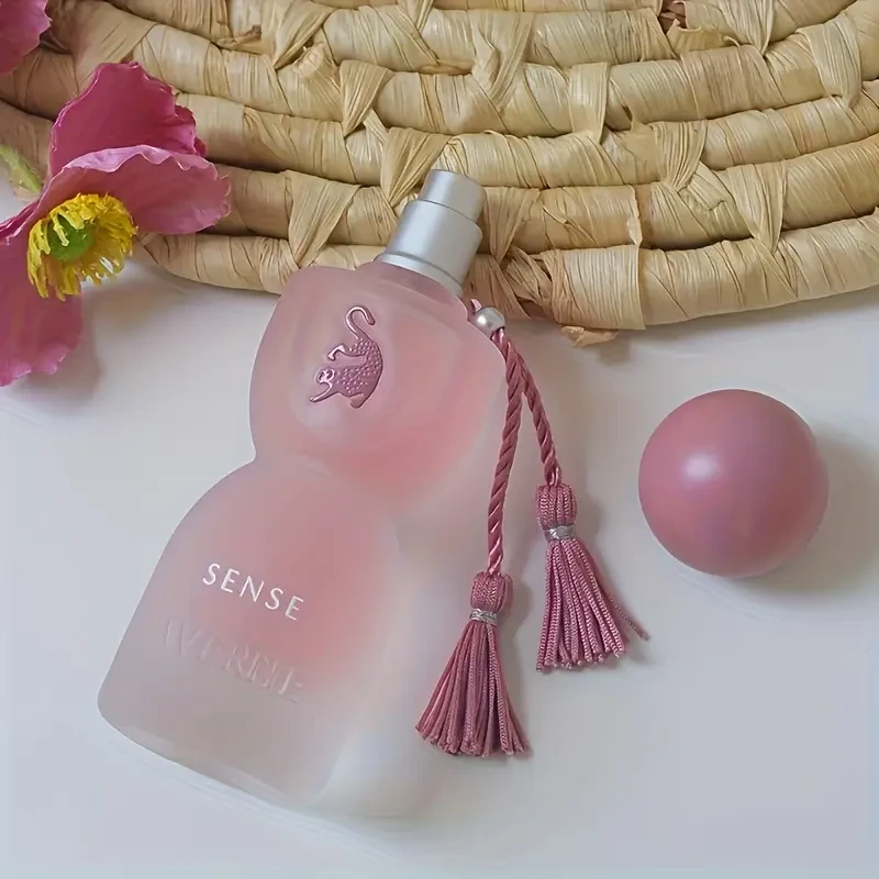 2.5oz Arabian Musk & Amber Eau de Parfum for Women & Men Long-Lasting Floral Scent with Alcohol Formula, Elegant Pink Bottle & Purple Tassels, Dubai Luxury Gift for Day & Night Wear, Unisex Premium Fragrance for Fragrance Lovers