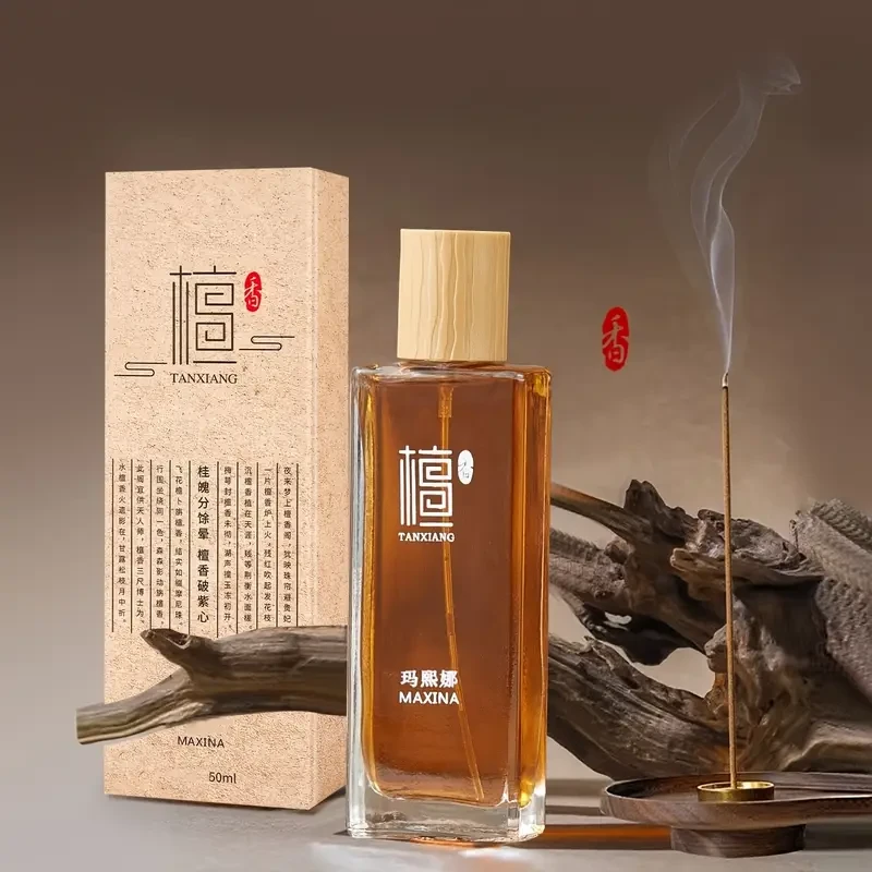 Chic Sandalwood Perfume for Women Perfect for Parties, Dates & Cycling, Enhances Charm & Attraction, Ideal Gift for Holidays & Birthdays, Alcohol-Based with 3-5% Essential Oil Concentration