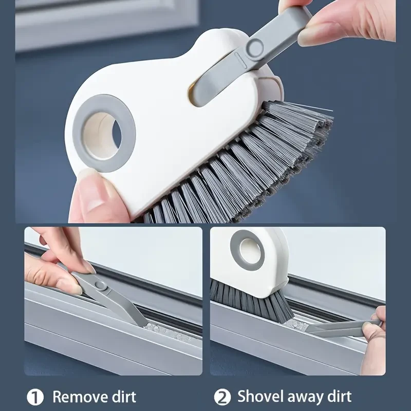 2-in-1 Window Track & Grout Cleaning Brush