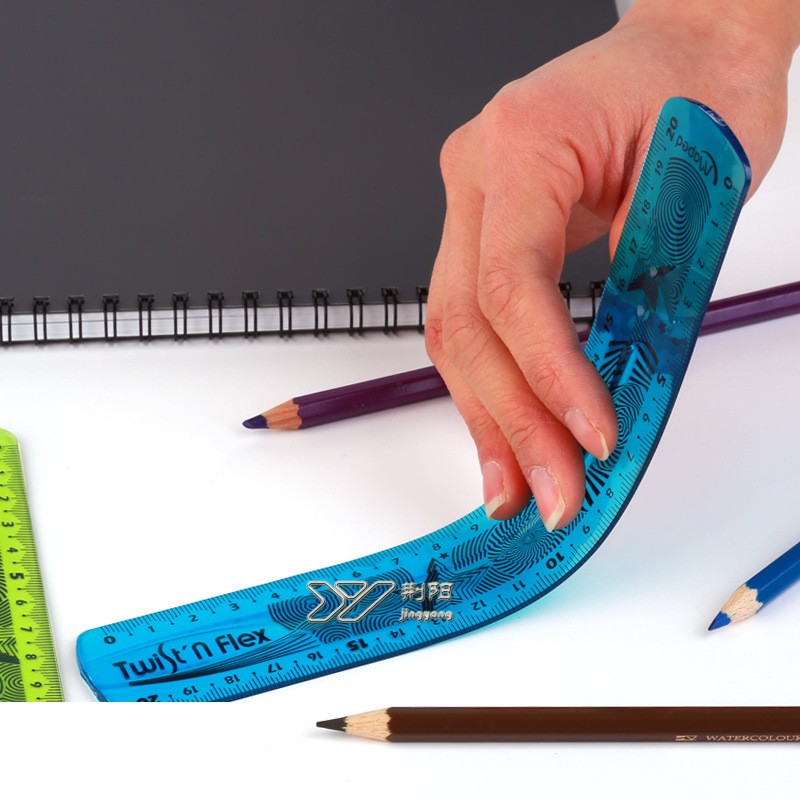 Plastic ruler 30cm soft ruler