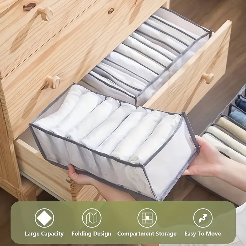 LDQ Wardrobe Clothes Organizer Set with Handles