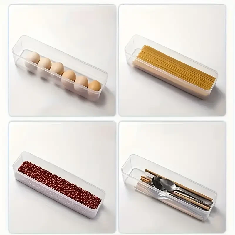 4-Pack Faridabio Rectangular Plastic Food Storage Containers