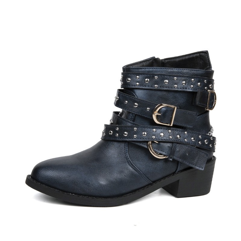 European Flair: Women's Dr. Martens Punk Rivet Leisure Boots