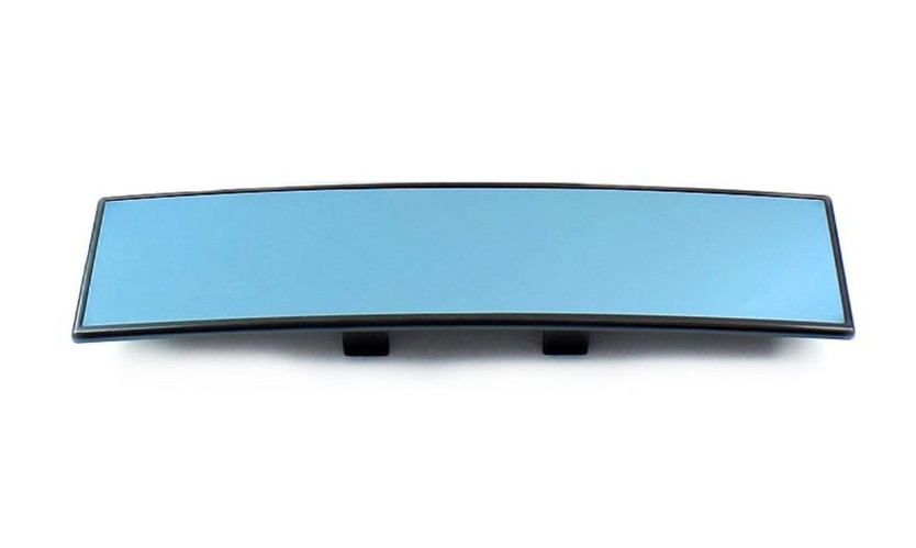 Curved Mirror Large View Car Rearview Mirror HD Anti-glare Optical Glass Blue Filter