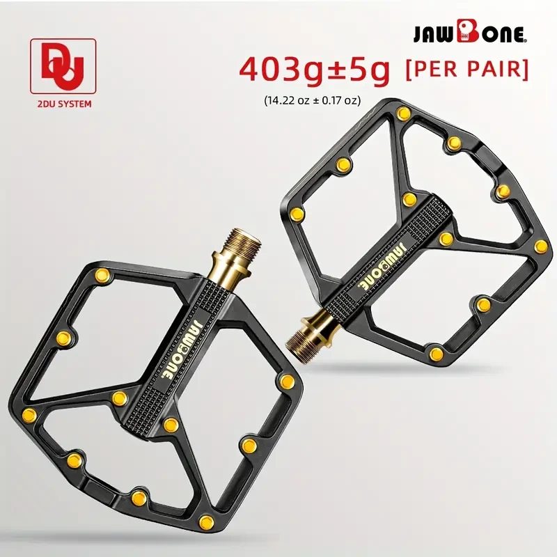 9/16" Aluminum Lightweight Jawbone MTB Bike Pedals