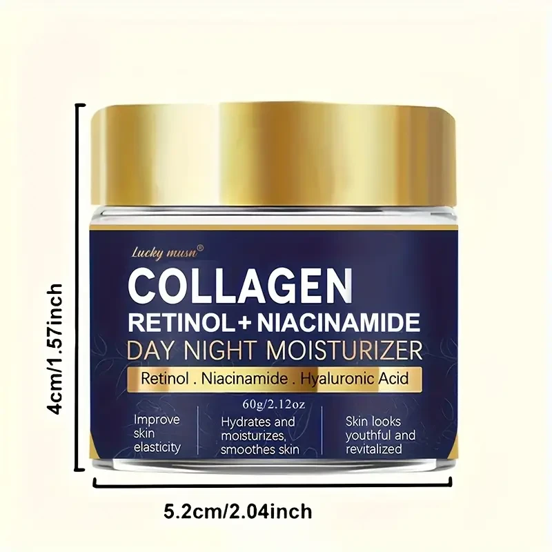 Lucky Musn Collagen & Retinol Day/Night Moisturizer Niacinamide Infused