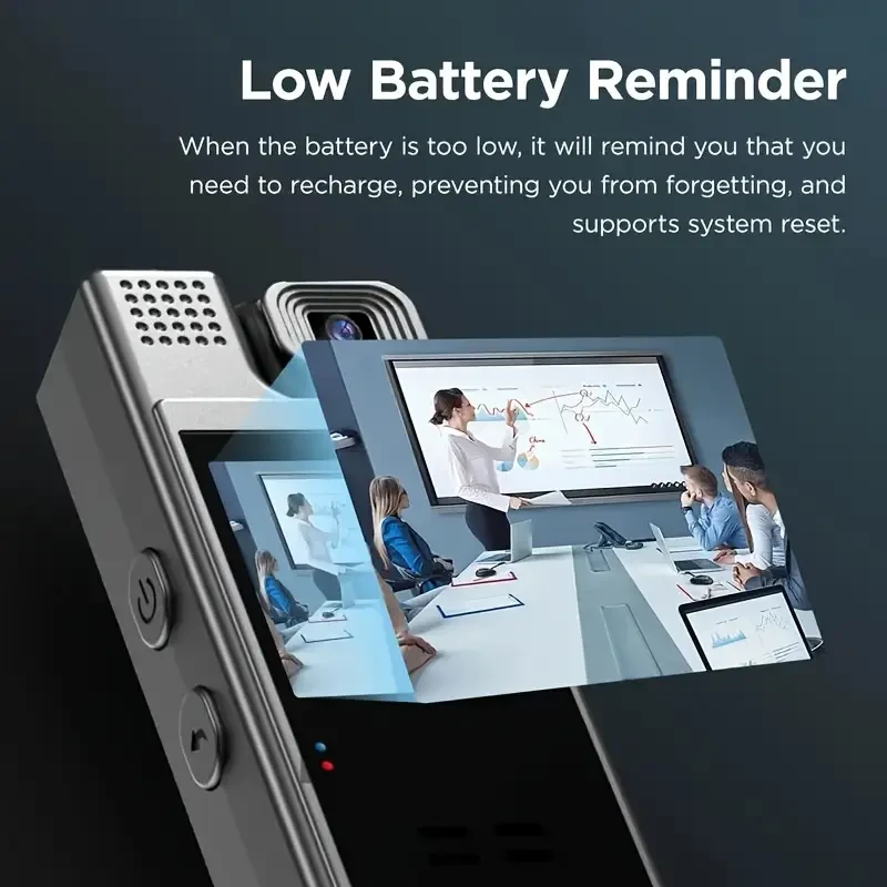 L9 1080P Compact Wearable Camera - Portable Pocket Recorder with 180 Rotatable Lens