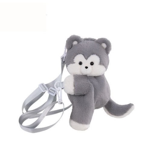 Cute Plush Doll Husky Backpack