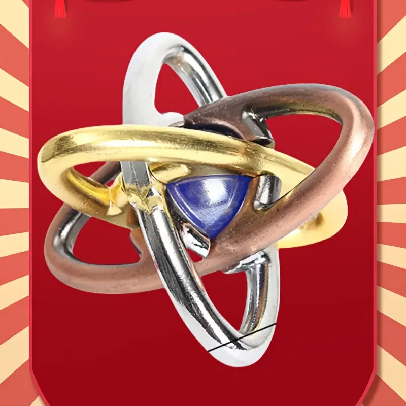 3pcs Iron Puzzle Set, High Difficulty Challenge Luban Lock, Brain Teaser Office Stress Relief Toy