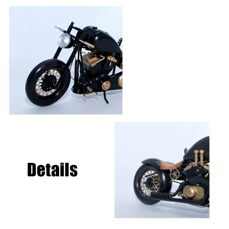 1pc Vintage Style Handcrafted Iron Motorcycle Model
