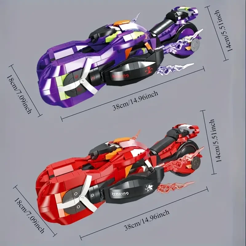 1522pcs - Speed Iron Cavalry Series Building Block Toy Set, Made of ABS Material