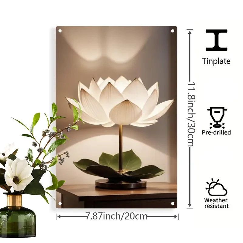 Outdoor Sign Decorative Wall Plaque for Home and Office | 2D Flat Hanging Indoor/Outdoor Wall Art (20x30cm)