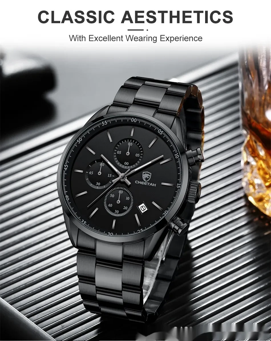 Business Leisure Men's Watch Multi-functional Waterproof Quartz Watch