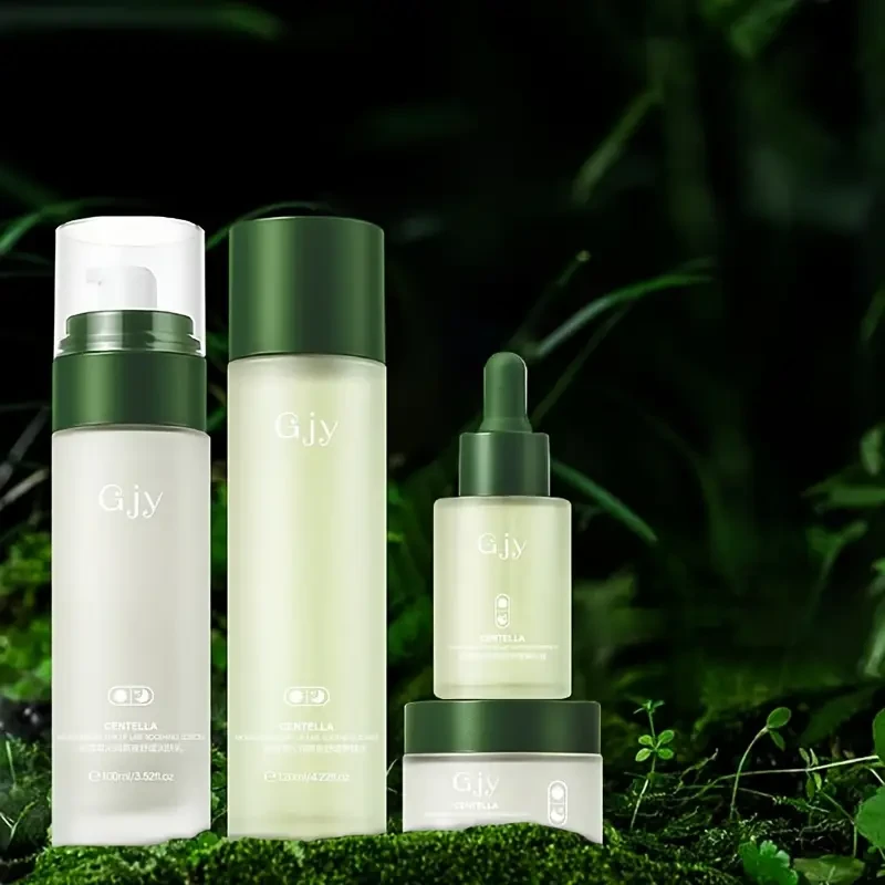 Suit/Toner + Essence + Moisturizer + Moisturizing Cream Snow for Lotus Stay Up Late Four-piece Set Hydrating Skin Care Set Water Cream Skin Care Set Gift Box Birthday Gift Christmas Gift Thanksgiving Gift Valentine's Day Gift