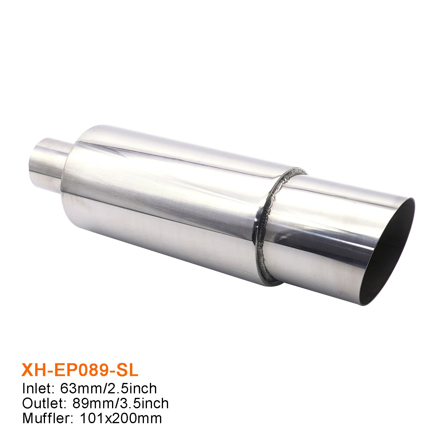 Car Modification Exhaust Pipe Stainless Steel Tail Drum